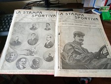 2 x STAMPA SPORTIVA : 1908:Coppa Florio/Targa Bologna .FIAT , NAZZARO ,LANCIA ,
