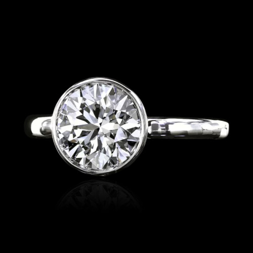 Fede nuziale diamante tondo - fede,