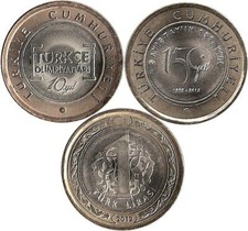 Turchia 2 x 1 lira 2012 "Monete speciali"