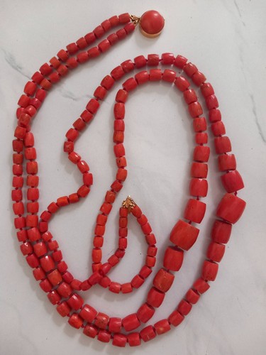 Collana corallo rosso antica