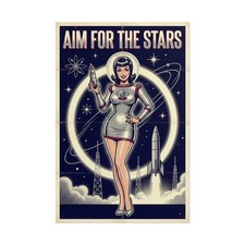 Aim For The Stars Pin-Up