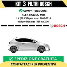 KIT BOSCH 3 Filtri tagliando