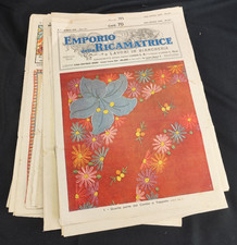 Annata completa rivista cucito "Emporio della ricamatrice" 1928