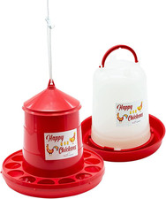 Mangiatoia + Abbeveratoio per Galline E Altro Pollame - Confezione Mangiatoia 2K