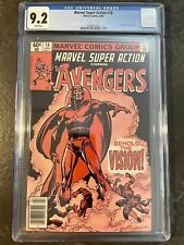 Avengers #57 1st Vision - Marvel Super Action #18 CGC 9.2 Marvel Comics. HTF
