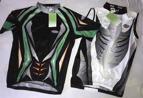 Coppia magli ciclista mezza - ciclista,