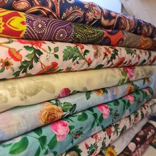 Floral Poly Cotton Material