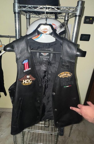 Gilet pelle harley davidson - gilet,