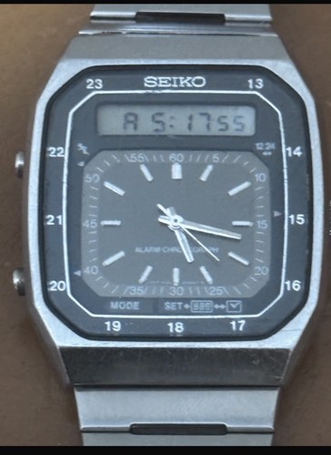 Seiko h357 5070 silver - silver, wave