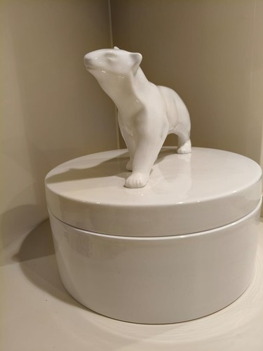 Scatola rotonda con - , orso