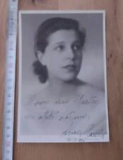 Foto Antica Anni 30 40 Con Autografo E Dedica Lina Parola?  Artista?