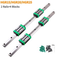 Guida lineare HGR15 HGR20 HGR25 200-2000 mm + 4 blocchi scorrevoli CNC
