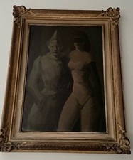 antico quadro olio su tela