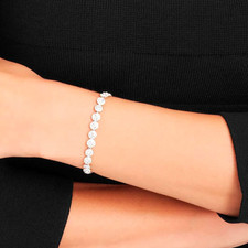 Bracciale Tennis Stile Angel con Swarovski Elements Cristalli Originali