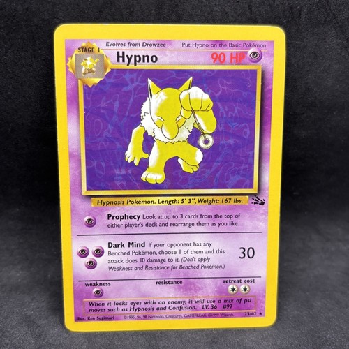 Pokemon tcg hypno 23 62 - tcg,