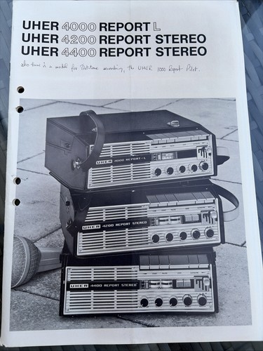 Uher 4000 report 4200 4400 - report,
