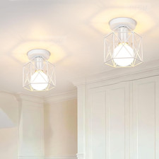 2 Pezzi Plafoniere E27 Vintage Lampada Da Soffitto Design Industriale in Forma D