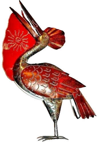 Portacandele uccello giardino - portacandele,