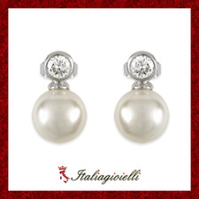 Orecchini Perla Brillanti in