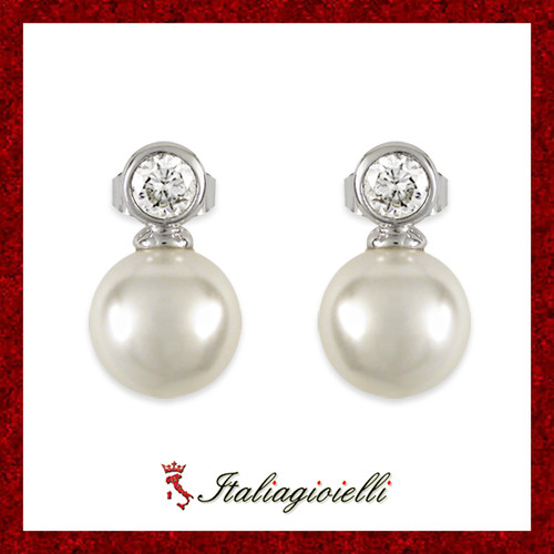 Orecchini perla argento 925 - orecchini, in