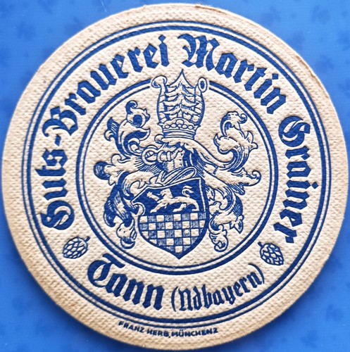 Alter bierdeckel guts brauerei - bierdeckel, guts-brauerei