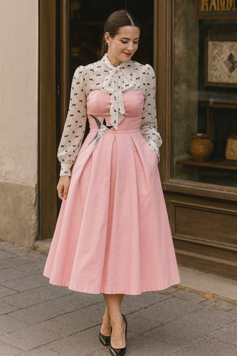 Abito donna vintage midinette - abito,