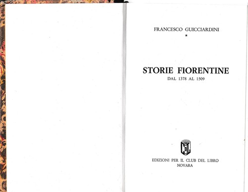 Libro storie fiorentine dal - storie,