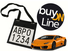 PORTATARGA PER TARGA PROVA MOD. 2004 C/TASCA PORTADOCUMENTI POST