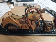 Modellino Harley Davidson in legno ..  a mano  grandi dimensioni