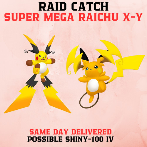 Pokemon super mega raichu - raichu, x