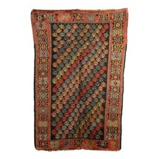 Tappeto Kilim Antico Lana Nodo Fine Manuale Turchia 235 x 153 cm