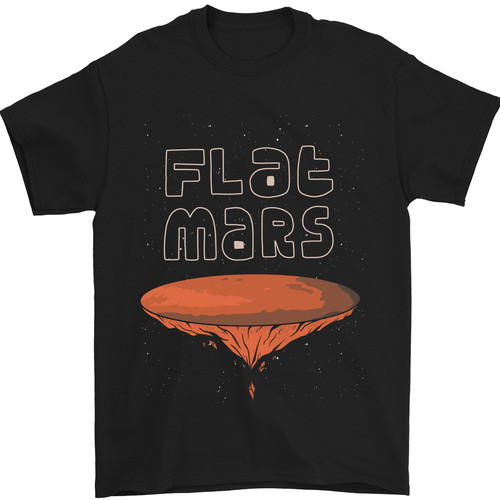 Shirt uomo flat planet mars - t-shirt,