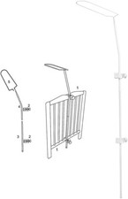 Supporto Asta per Baldacchino, Velo, Bastone per Tenda per lettino culla