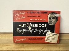 Autobridge Deluxe Self-Teacher Bridge gioco vintage set con carte e diapositive