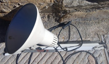 LAMPADA da tavolo bianca TWIST SPACE anni '70 conservata stile industriale