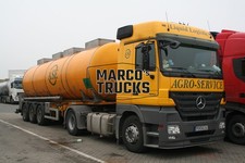 Truck photo Mercedes-Benz Actros 1844 Tanker semitrailer Germany yellow A #a9yn