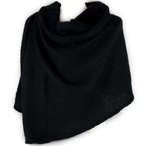 Sciarpa nera donna grande