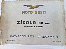 Catalogo Pezzi di Ricambio Moto Guzzi Zigolo 98 cc III Edizione marzo 1956