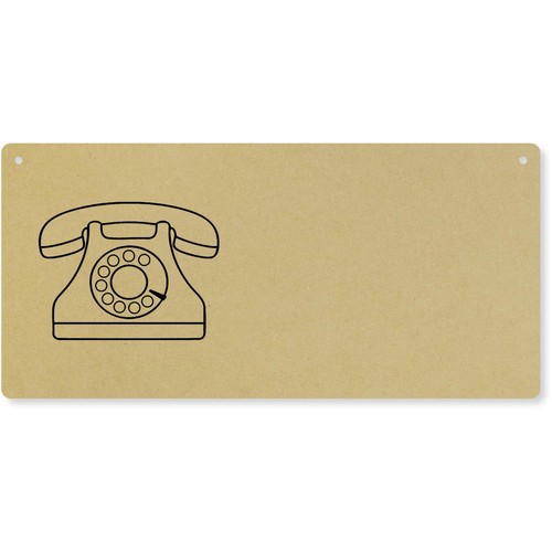 Retro telephone large wooden - 'retro,