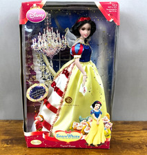 Bambola porcellana bianca come la neve chiave ottone sogno cristallo 2009 Disney 677196 NRFB