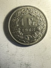 MONETA 1 FRANCO SVIZZERO 1968