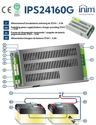 Inim ips24160g alimentatore - ips24160g,