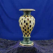 Vaso fiori marmo verde 21"