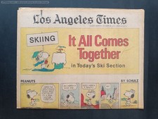 fumetto LOS ANGELES TIMES - Skiing - PEANUTS - 20 oct 1974