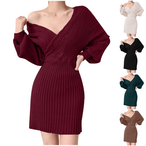 Abito donna scollo - , maglia
