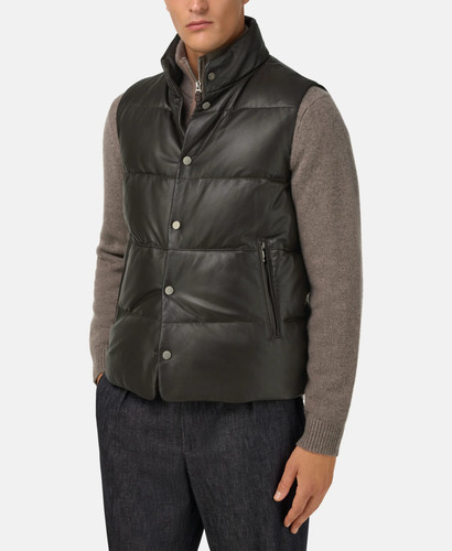 Gilet imbottito trapuntato - , in