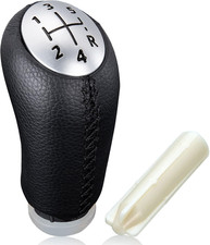 Manuale 5 Marce Leva Pomello Cambio in Pelle per Renault Clio 3 III 2005-09, Cli