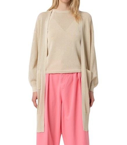 Cardigan donna oro fracomina - cardigan,