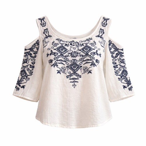 Camicetta boho top spalle