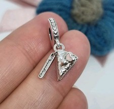 NUOVO ciondolo pendente originale Pandora fetta torta celebrazione ? S925 ALE 